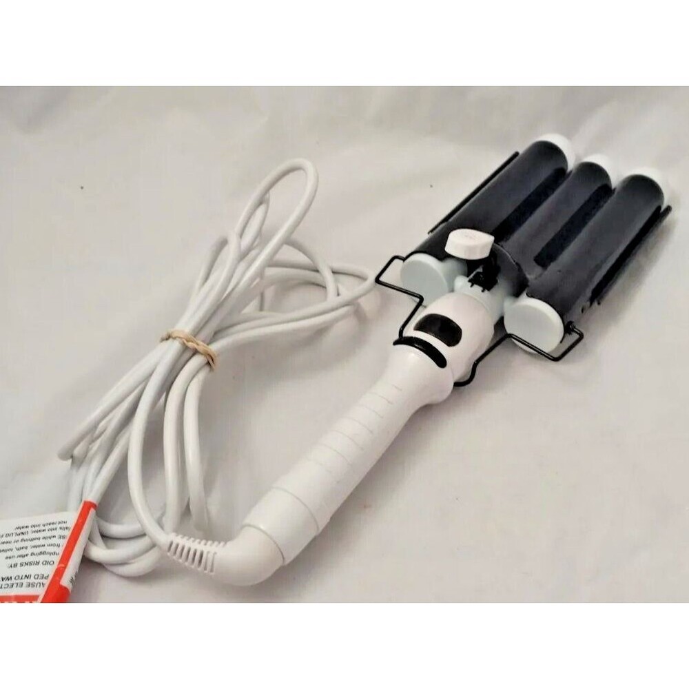 Bondi Boost Wave Wand 3 Large Barrels Non Slip Handle Digital Curling Iron-Works